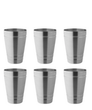 Brushed Steel Tumbler 17.25oz (49cl) - set of 6