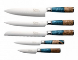 Katana Elements 6 Piece Knife Block Set - OCEAN BLUE