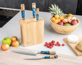 Katana Elements 6 Piece Knife Block Set - OCEAN BLUE