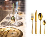 Sambonet Hannah Premium Gold Cutlery Set, 48 Pieces