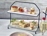 Imperial Two Tier Stand with Marble Platters