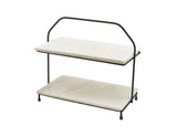 Imperial Two Tier Stand with Marble Platters