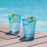 Zafferano Filante Tumber 40cl (set of 6) - AQUA BLUE
