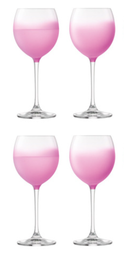 LSA Haze Pink Wine Glasses 330ml, Set of 4 collection