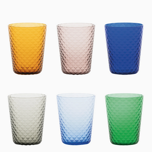 Zafferano Isolano Tumbler 33cl (set of 6) - MIXED COLOURS
