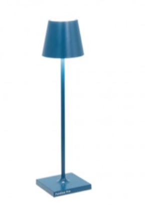 Zafferano Poldina Micro Table Lamp 27.5cm high - CAPRI BLUE