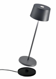 Zafferano Olivia Pro Table Lamp 35cm high - DARK GREY