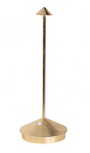 Zafferano Pina Table Lamp 29cm high - GOLD LEAF