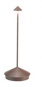Zafferano Pina Table Lamp 29cm high - RUST