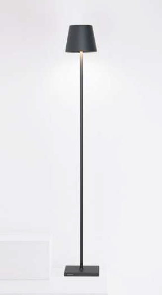 Zafferano Poldina Floor Lamp (L) 112cm (max) high - DARK GREY