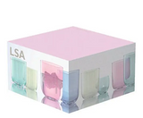 LSA Polka Tumbler 420ml Pastel Assorted, Set of 4