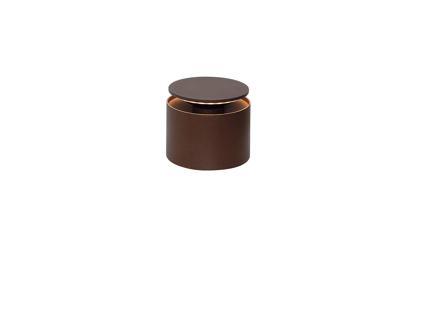 Zafferano Push Up Side Lamp 8.3cm high - RUST