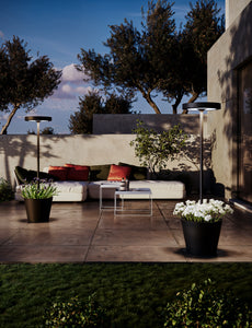 Zafferano Reverso Outdoor Solar Patio Lamp - RUST