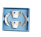 Elia Jewel Red/Gold Tea Cup & Saucer Gift Box