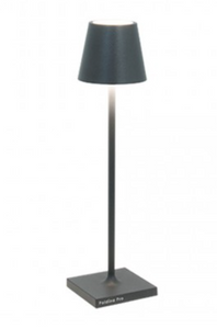 Zafferano Poldina Micro Table Lamp 27.5cm high - DARK GREY