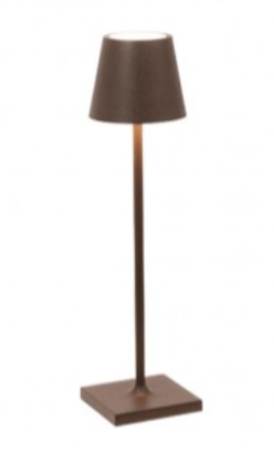 Zafferano Poldina Micro Table Lamp 27.5cm high - RUST