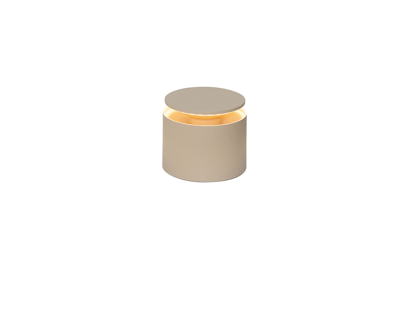 Zafferano Push Up Side Lamp 8.3cm high - SAND