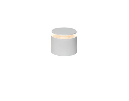 Zafferano Push Up Side Lamp 8.3cm high - WHITE
