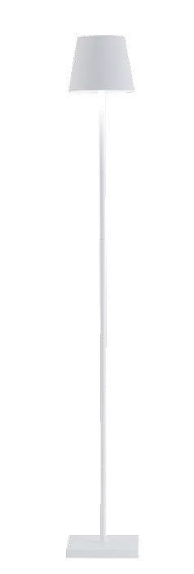 Zafferano Poldina Floor Lamp (L) 112cm (max) high - WHITE
