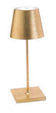 Zafferano Poldina Mini Table Lamp 30cm high - GOLD LEAF