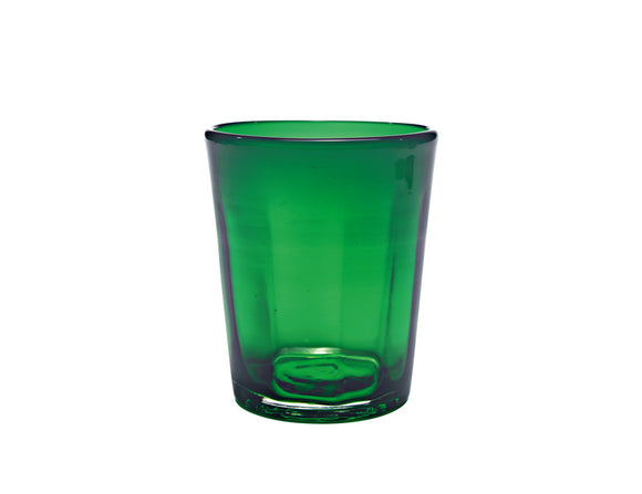Zafferano Bei Tumbler Glass Green 320ml, Set of 6