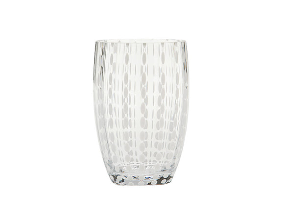 Zafferano Perle Tumbler Glass Transparent 320ml, Set of 6