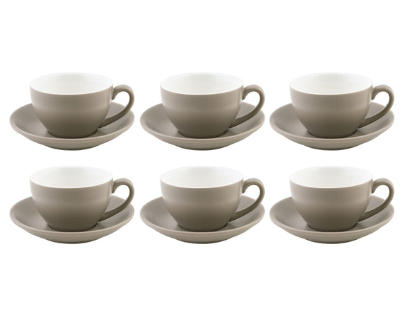 Bevande Cappuccino Cup 20cl, Set of 6, Stone