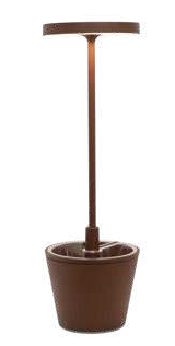 Zafferano Poldina Reverso Table Lamp 35cm high - RUST