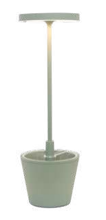 Zafferano Poldina Reverso Table Lamp 35cm high - SAGE GREEN