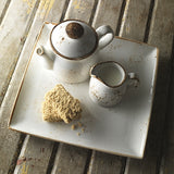 Rustic Craft Tea Pot 43cl, Rustic White Decor